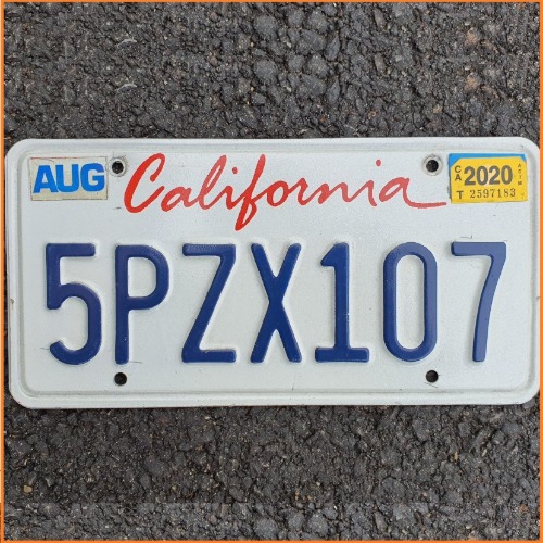 빈티지자동차번호판/California